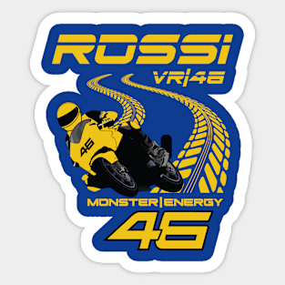 Valentino Rossi 46 Grand Prix Superbike Motorcycle Racer Sticker